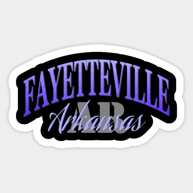 City Pride: Fayetteville, Arkansas Sticker by Naves